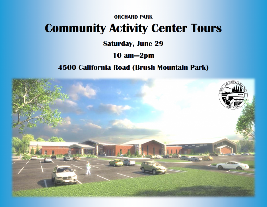 Community Activity Center Tours Town of Orchard Park
